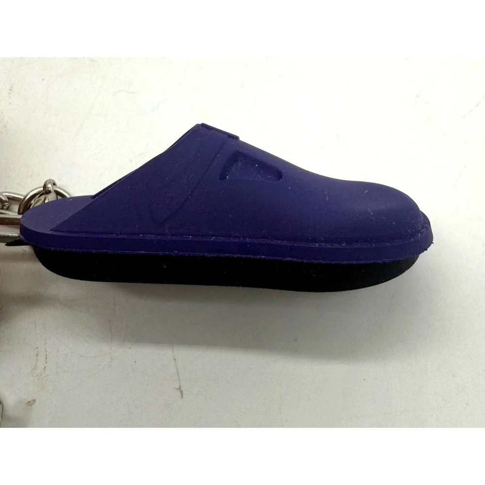 Alegria Shoes Purple Clog Keychain Rubber Shoe Promo Carabiner Clip Key Ring
